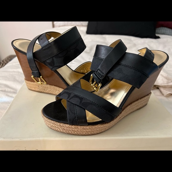 Coach Shoes - ***SOLD*** Coach Wedge Sandals